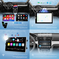 Autoradio Android Hikity 10.4 ''2 + 64G rotatif motorisé CarPlay/Android Auto/GPS/WiFi pour VW/PASSAT/SKODA/POLO/OCTAVIA/GOLF