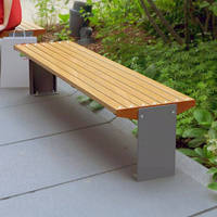 Bancs publics de table de pique-nique d'attente en bois sièges de jardin banc de table de pique-nique extérieur