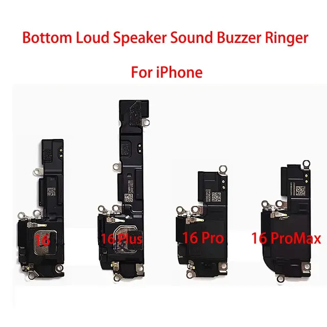For iPhone 16 Plus Pro Max Bottom Loud Speaker Ringer Buzzer Replacement