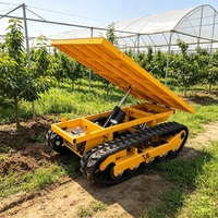 Petit véhicule de transport à chenilles électrique neuf, fonctionnement sous télécommande