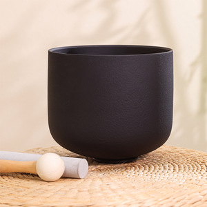 Cuenco de cristal de cuarzo negro mate al por mayor, hecho a mano, para sanación sonora, para estudio de yoga, sala de meditación, terapia espiritual - Product Image 3