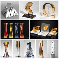Trofeo Metálico de Alta Gama en Forma de Estrella, Personalizado, Grabado, Colorido, para Premios a Empleados Destacados, Reuniones Anuales Corporativas, Honor
