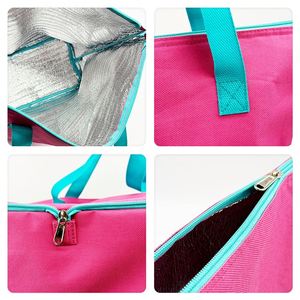 Muestra Gratuita, Bolsa Térmica Reutilizable al por Mayor, con Logotipo Personalizado, Impermeable, de Oxford, para Picnic, Almuerzo, Entrega de Comida - Product Image 3