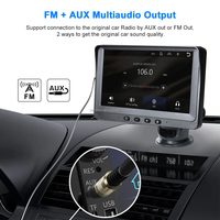 Autoradio universel 7 pouces avec écran tactile, système multimédia vidéo, GPS, navigation, Bluetooth, CarPlay sans fil, Android Auto, moniteur