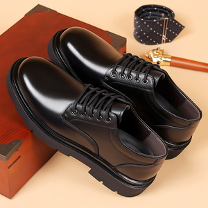 Zapatos de Vestir de Cuero Vacuno para Hombre, Tacón Bajo, Antideslizantes, para Oficina y Uso Casual, Hechos en Wenzhou - Product Image 2