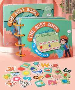 Warly sagesse amusant Montessori animaux planche à fruits livre occupé puzzle éducatif carte <span class=keywords><strong>Scrable</strong></span> Arts artisanat bricolage jouet pour les enfants - Product Image 1