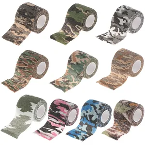 Suya dayanıklı kamuflaj renk kendinden yapışkanlı elastik Wrap Vet kullanımı dokunmamış yapışkan bandaj - Product Image 3