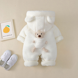 <strong>Baby</strong> <strong>Winter</strong> <strong>Clothes</strong> With Thick Hat Outdoor Crawling Suit Newborn Cartoon Warm Jumpsuit Infant Cotton-padded <strong>Clothes</strong> Rompers - Product Image 5