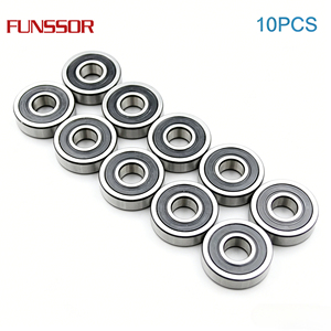 Roulements 608/606/607/609/625/626/627/628 2RS ABEC 7, alésage 5-9mm, roue à rouleaux, lubrifiés et scellés, 10 pièces - Product Image 1
