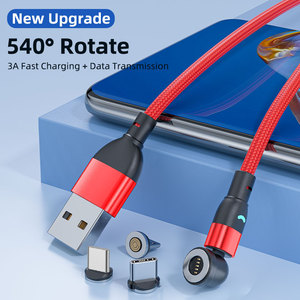 Greenport 5pin Câble de Recharge Magnétique en forme de L 3A Charge Rapide 3 dans 1 USB Données Câble Jeu de Charge ligne - Product Image 2