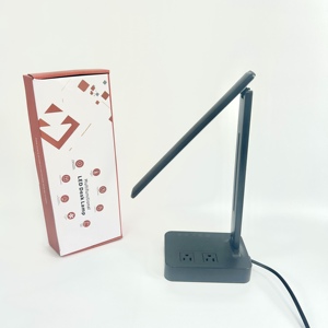 Modern Nordic Minimalist PC Material <b>USB</b> Multi-Function Desk Lamp with AC Socket Touch Control Dimmable <b>LED</b> <b>Lighting</b> and 3CCT - Product Image 6