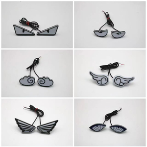 Mini projecteur de lentille, feux de décoration de voiture, clignotants, feux arrière, yeux de démon dynamiques, feux de décoration automobile - Product Image 1