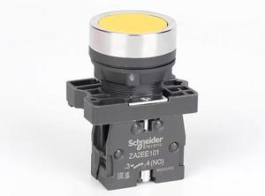 New and Original XA2 Series Complete Push <b>Button</b> XA2EA51 Yellow Spring Return Flat Plastic <b>Button</b> - Product Image 2