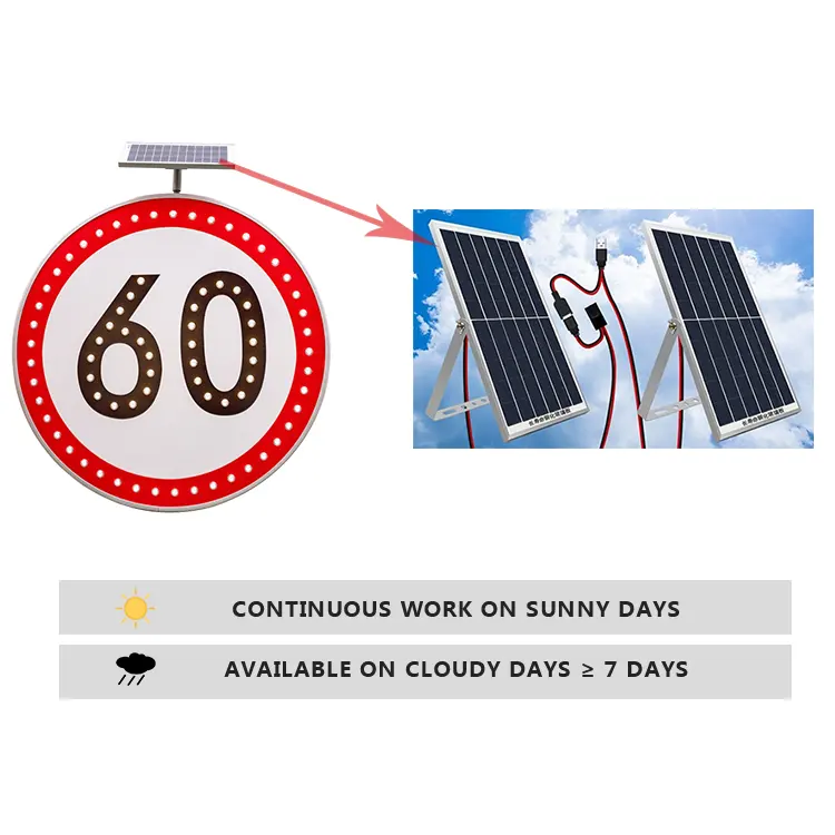 Stop a energia solare lampeggiante lampeggiante a LED elettronico del traffico solare segnaletica stradale a LED freccia cartellonistica prezzo di fabbrica