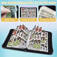 Porte-cartes de visite à 9 poches, capacité de 50 cartes, organisateur portable en cuir PU pour cartes de crédit et fournitures