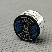 Pointe de billard professionnelle Kamui Athlete 14 mm -- Revêtements en cuir dur et souple pour un maximum de rotation et de puissance