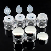 Botol Kosmetik Kosong 3/5/10g untuk Bedak Tabur, Wadah Serbuk dengan Tutup Ulir, Botol Isi Ulang, Kotak Kosmetik