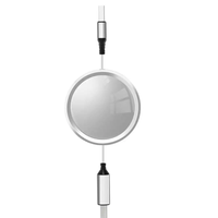 Logo Câble de charge 6A Promotionnel 3 en 1 Rétractable 3A Charge rapide USB Câble de données trois-en-un pour téléphone/Type C/Android