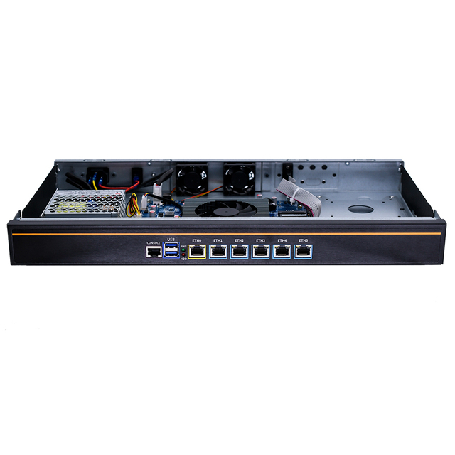 Wholesale Price 1U Rackmount 6 InteI I226 NICs Mini PC InteI N5105 Quad Core Firewall Server Soft Router PfSense OPNsense AES-N