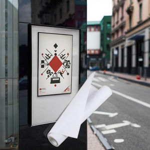 Eko-solvent kaplı PVC holografik vinil yapışkan yeni tasarım kendinden yapışkanlı mat fotoğraf kağıdı rulosu çevre dostu Poster malzemeleri - Product Image 3