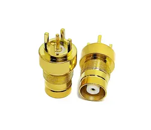 RF connector 1.6/5.6 L9 type female jack straight bulkhead waterproof solder for PCB RF coaxial cable