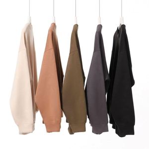 H5494 Fournisseur de vêtements en gros, sweat-shirts en suède 100% polyester 420 g/m², sweat-shirts à col rond personnalisés - Product Image 2