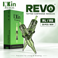 Vente en gros de cartouches d'aiguilles de tatouage INKin Revo RL RS, 20 pièces/boîte, aiguilles de tatouage jetables avec système de positionnement précis