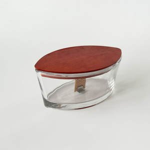 Holesale-portavelas <span class=keywords><strong>de</strong></span> vidrio transparente con forma <span class=keywords><strong>de</strong></span> <span class=keywords><strong>barco</strong></span>, bote con tapas, 20oz - Product Image 5