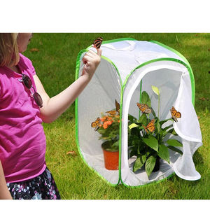 Joegen Grote Mesh Vlinder Insectenhabitat Kooi Ademend Glazen Aquarium Met Solide Patroon Pop-Up Ontwerp - Product Image 4