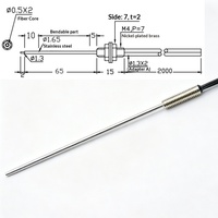 Capteur à fibre optique M3/M4/M6, sonde tubulaire convexe à broche filetée standard, capteur à réflexion diffuse, modèle GF-M63, usage industriel