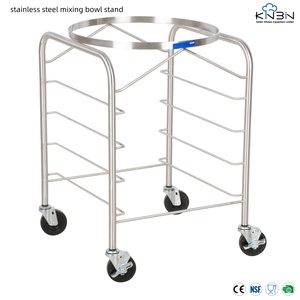 Soporte Móvil Comercial de Acero Inoxidable 201/304 para Tazón Mezclador con 5 Niveles para Bandejas de Horno para Panadería y Cocina - Product Image 1
