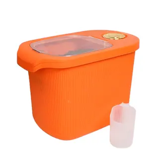 Luftdichte Lebensmittel mit großer Kapazität zu Hause Küche Lagerung bunte Lager behälter versiegelt Lagert ank orange