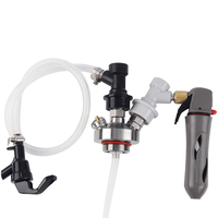 Cargador de cartuchos de CO2 con cierre de bola para dispensación de cerveza de barril, elaboración de cerveza casera y preparación de refrescos, portátil