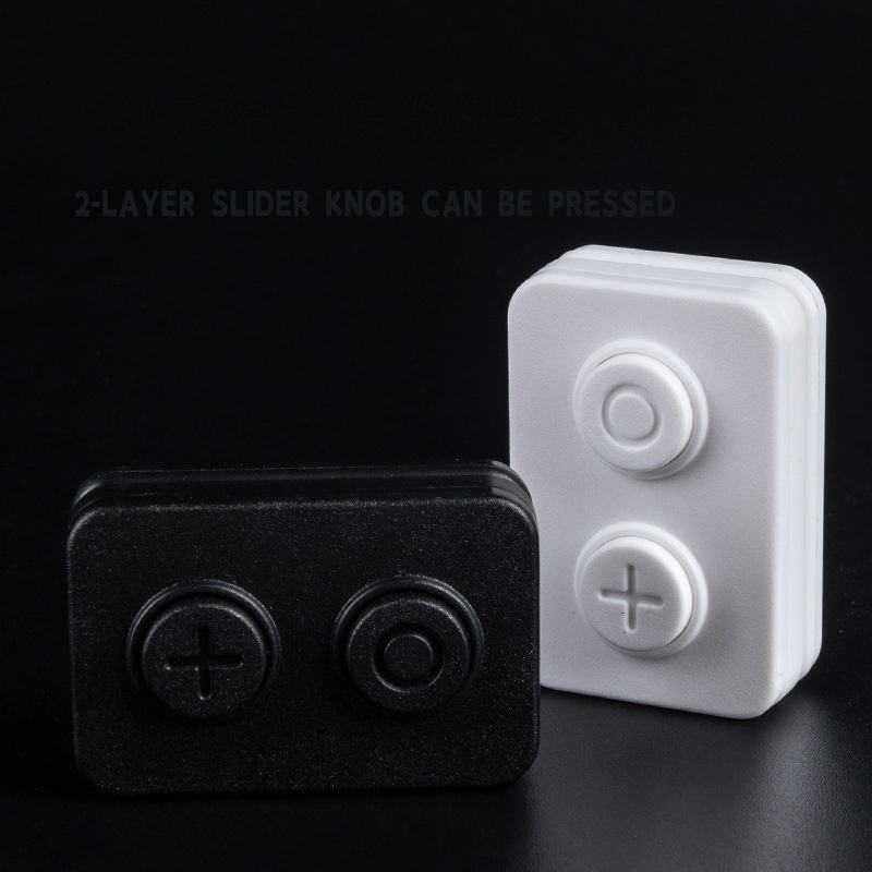 Pressure relief push card - press - white