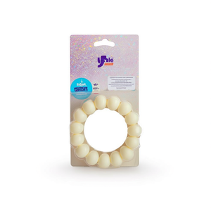 Guirnalda de bolas de PVC color crema Yale de 6.7 pulgadas, juego de 6, adorno para árbol de Navidad para exteriores, decoración para puerta, para fiestas navideñas - Product Image 1