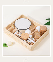 Kindergarten Early Education Orff Percussion Instrument Set Beech Wooden Sand Hammer Toy for Children's Music Educational Toys