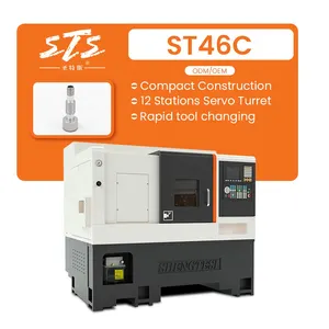 STS 브랜드 ST46C 도구 상자 키트 드릴링 머신 CNC 수직 금속 선반 기계 CNC 선반 세트