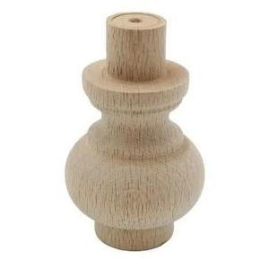 Petit pied en bois de noyer en forme de 55x65 avec chevrons pour pieds de meubles - Product Image 1