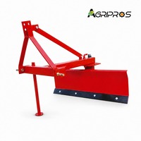 Lame de nivellement arrière pour tracteur 1200-2600 mm 20-70 CV Attelage 3 points Construction routière Nivellement de pente Déneigement Entretien des graviers