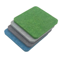 Panneau acoustique en polyester 100% de feutre PET de matériau de recyclage ignifuge insonorisé