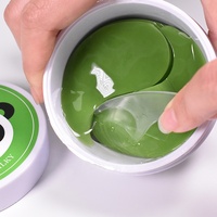 Patchs de gel hydratants doux coréens pour les yeux, masque en gel de collagène noir anti-rides et anti-âge sous les yeux