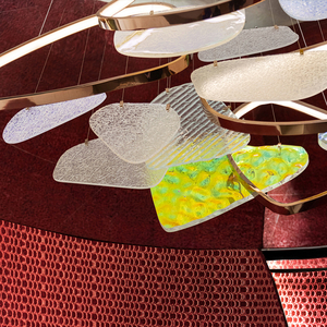 Candelabro de acrílico de lujo personalizado, iluminación para vestíbulo del Hotel, restaurante, para Bar Villa, recepción, sala de estar, arte - Product Image 6