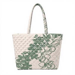 Nouveau sac fourre-tout matelassé à bandoulière pour femme, imprimé sur mesure, motif floral hawaïen, grande capacité, souple et personnalisé - Product Image 4
