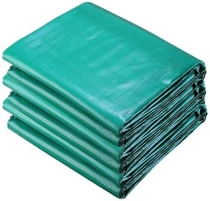 Bâche <span class=keywords><strong>grise</strong></span> 6x8m personnalisée en usine 120g bâches étanches à l'eau couverture polyvalente bâche PE - Product Image 4
