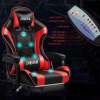 Livraison rapide Silla Gamer Chaise de jeu d'ordinateur bon marché Chaise de jeu de course réglable par ordinateur avec RVB et massage