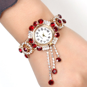 Orologio da <span class=keywords><strong>Donna</strong></span> all'Ingrosso, Gioiello di Lusso, Orologio da Polso al Quarzo alla <span class=keywords><strong>Moda</strong></span>, Impermeabile, con Cristalli e Nappine, Marca di Alta Gamma - Product Image 1