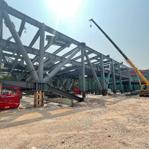 Công nghiệp prefab Q235/q355 Kết Cấu Thép lưu trữ xây dựng hội thảo/đúc sẵn kho móc áo ASTM tiêu chuẩn Dự Án Lớn - Product Image 4