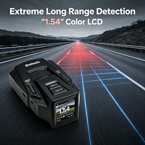 Détecteur de radar automobile (m) USA & Europe Signature Antiradar avec menu en anglais, anti-radar de vitesse, détecteur antiradar Belesh RX86 DSP LCD - Product Image 2