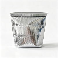 Sac isotherme autoportant, pochettes à bulles auto-scellantes en feuille d'aluminium, réutilisables, qualité alimentaire, pour courses, pique-niques, camping, livraison de repas, CE FDA