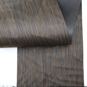 Veneer kayu hitam eboni direkayasa Veneer langsung pada dinding dan MDF furnitur pintu kayu lapis - Product Image 2